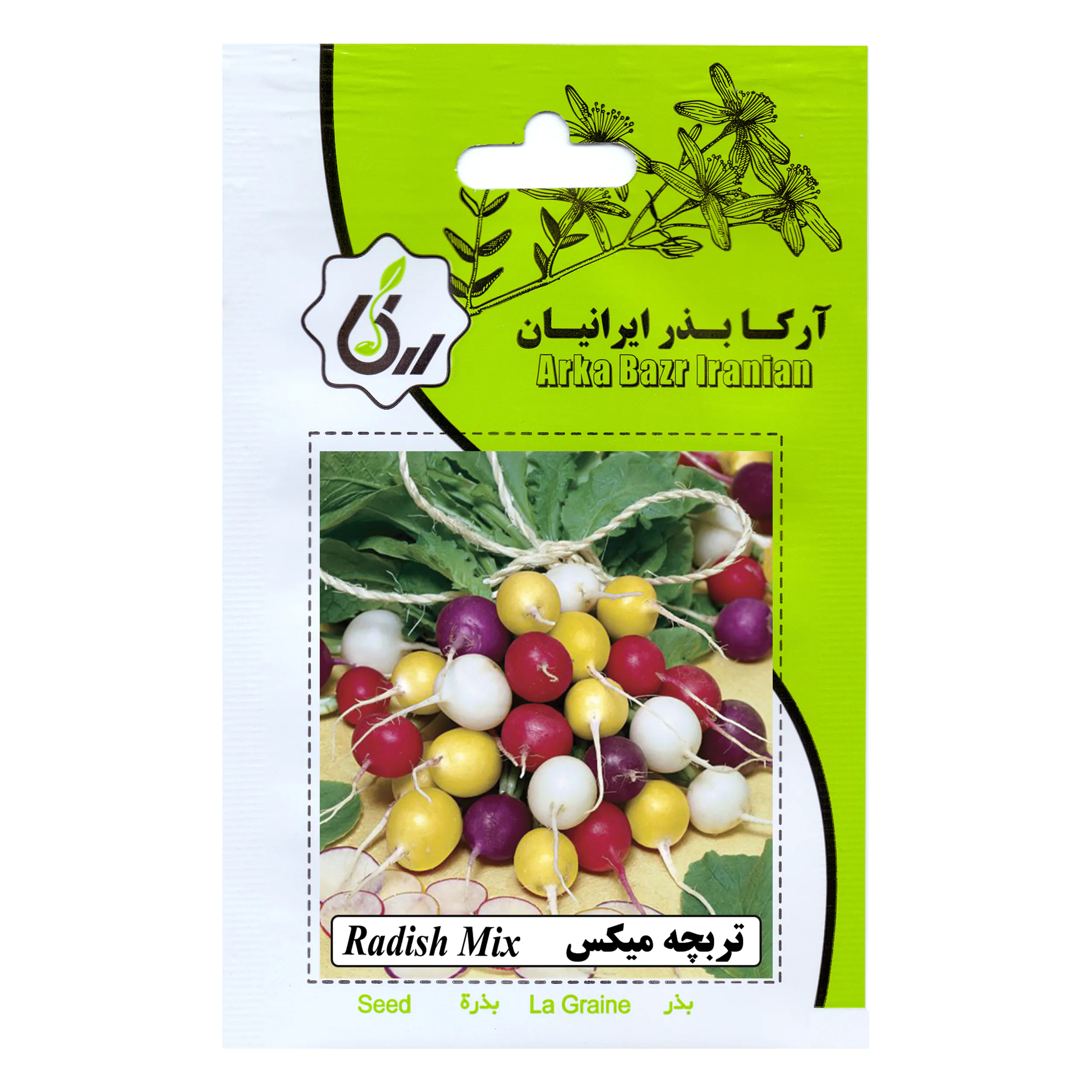 بذر تربچه میکس آرکا بذر ایرانیان کد 84-ARK