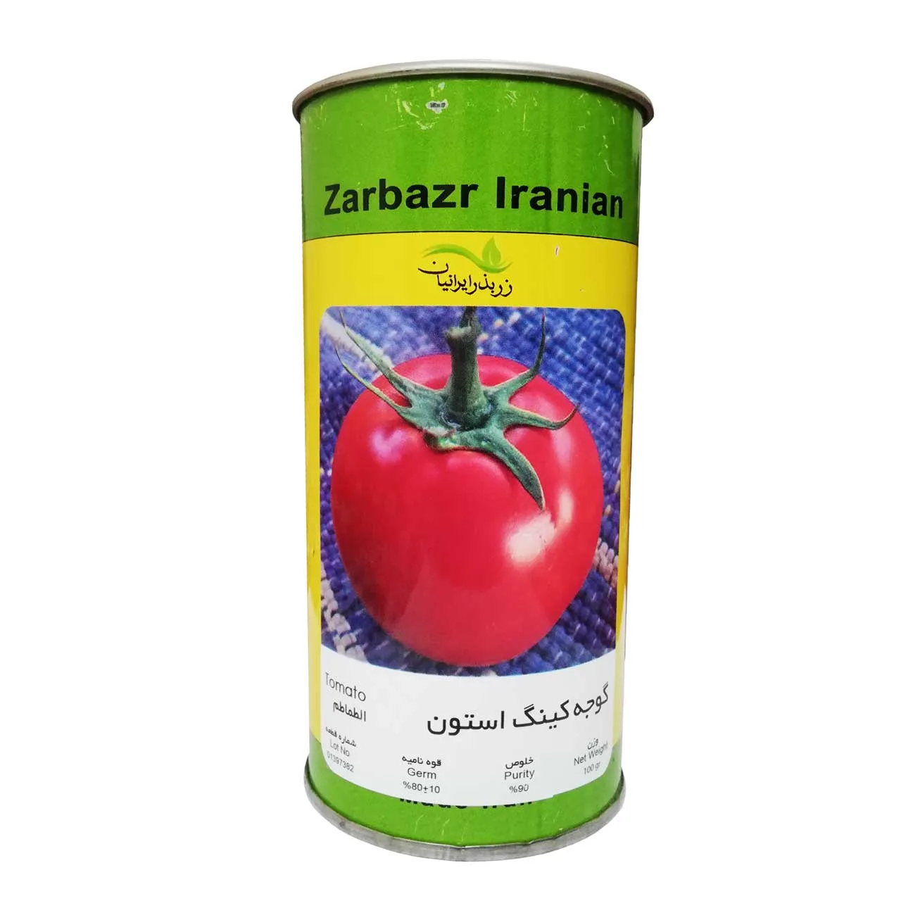 بذر گوجه فرنگی زر بذر ایرانیان مدل کینگ استون 60-GH100g