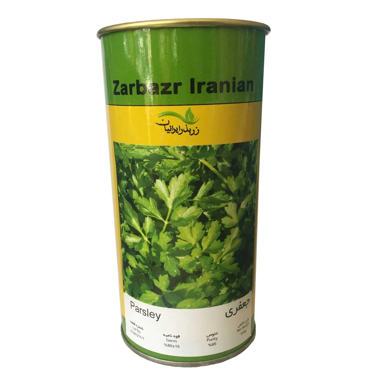 بذر جعفری زر بذر ایرانیان قوطی 100 گرمی کد GH100g-13