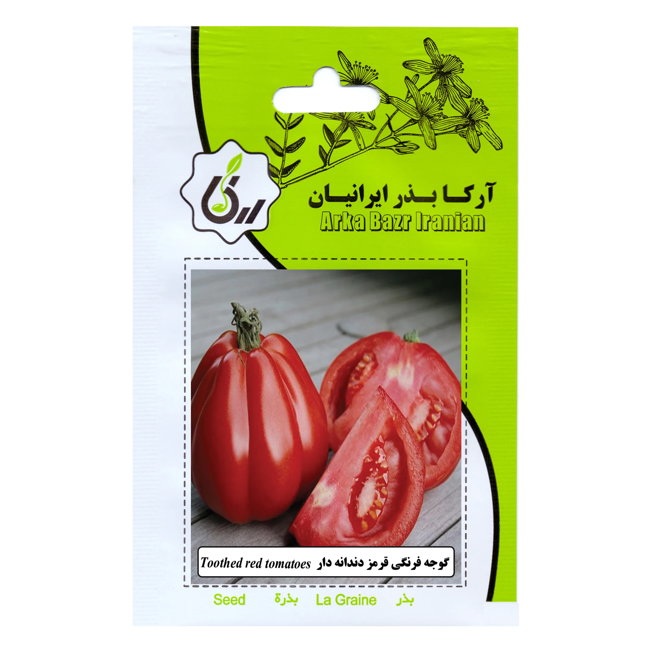 بذر گوجه فرنگی قرمز دندانه دار آرکا بذر ایرانیان کد 152-ARK