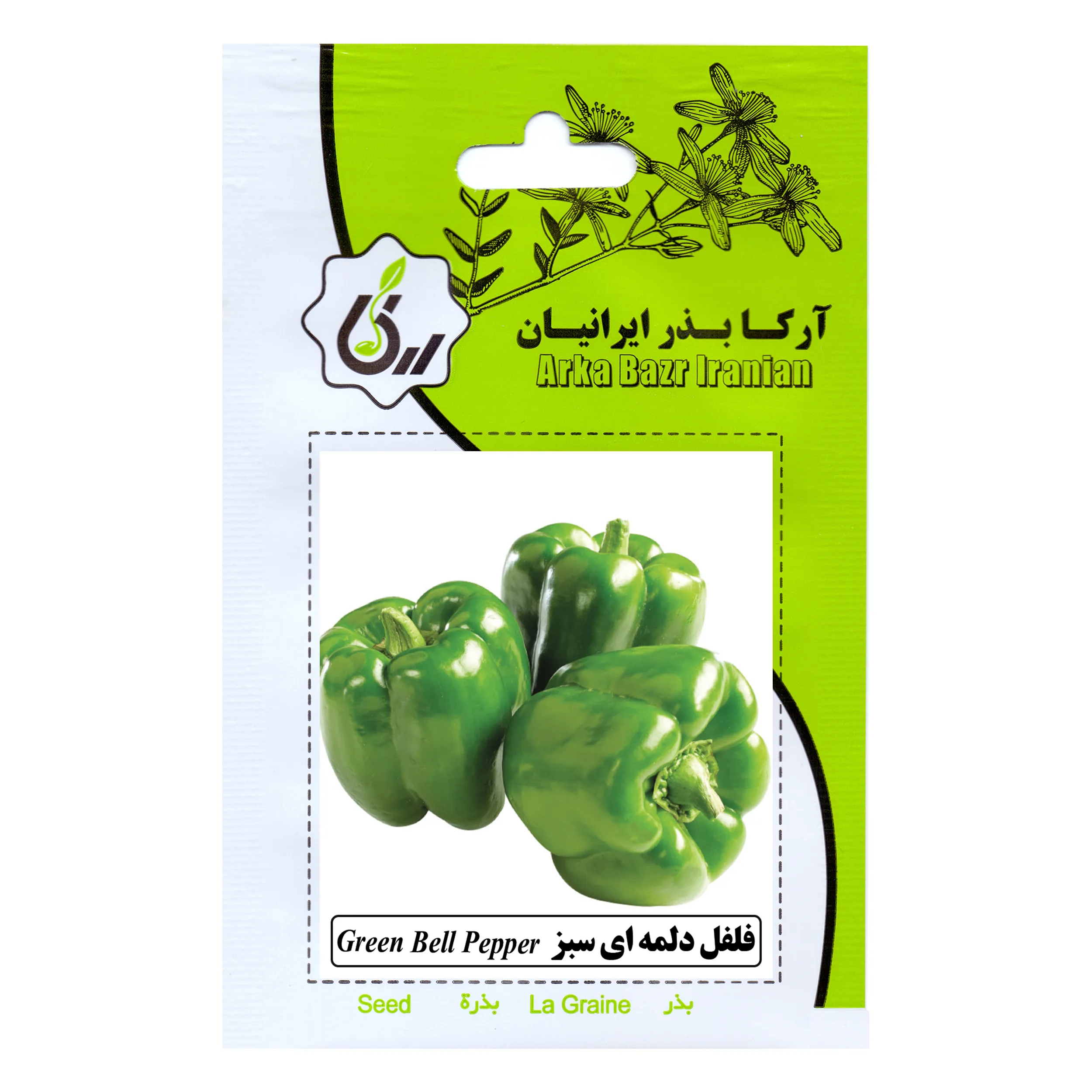 بذر فلفل دلمه ای سبز آرکا بذر ایرانیان کد ARK-162