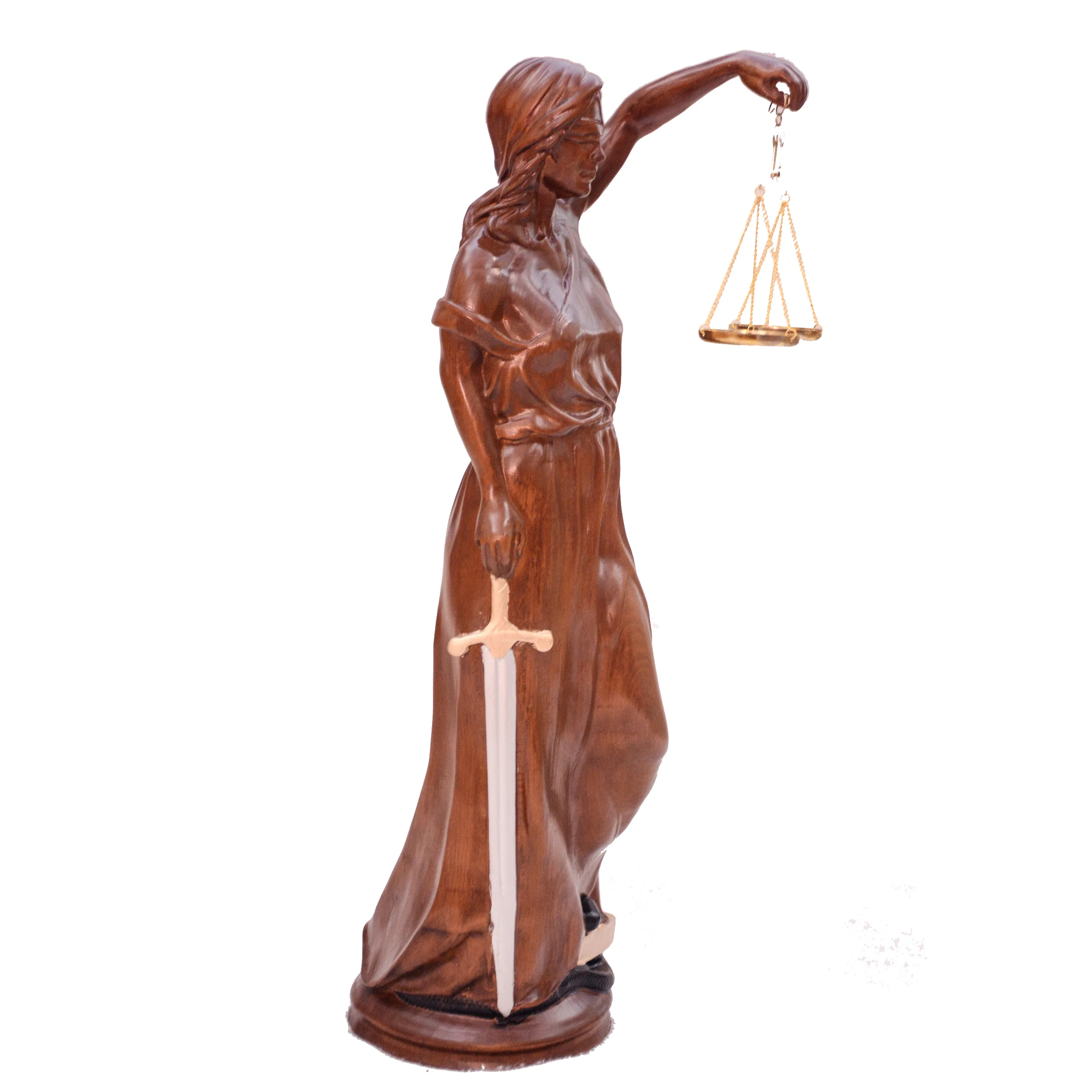 قیمت و خریدمجسمه مدل فرشته عدالت چوبی