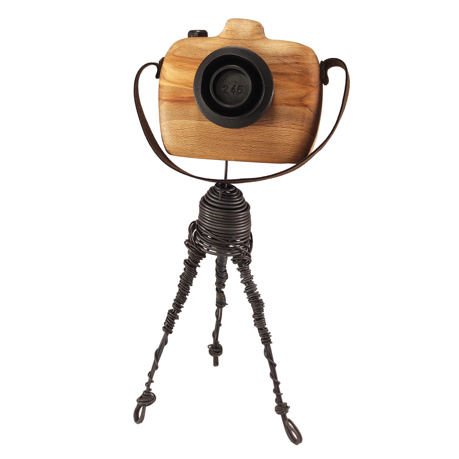 قیمت و خریدمجسمه چوبی مدل دوربین عکاسی پایه دار